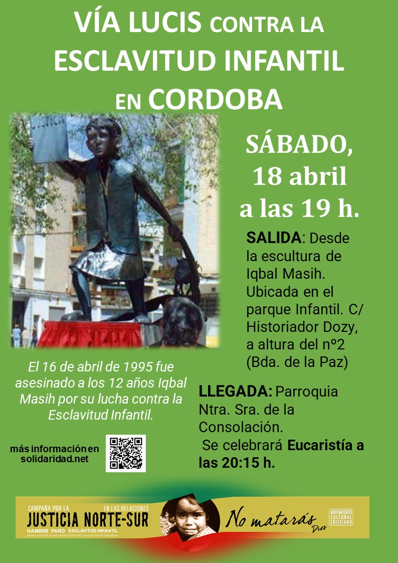 VÍA CRUCIS CONTRA LA ESCLAVITUD INFANTIL EN CÓRDOBA